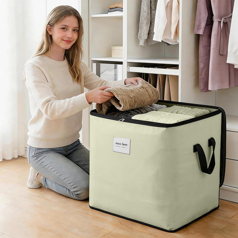 Large Packing Bag Beige 150 L Heavy Duty Moving Boxes