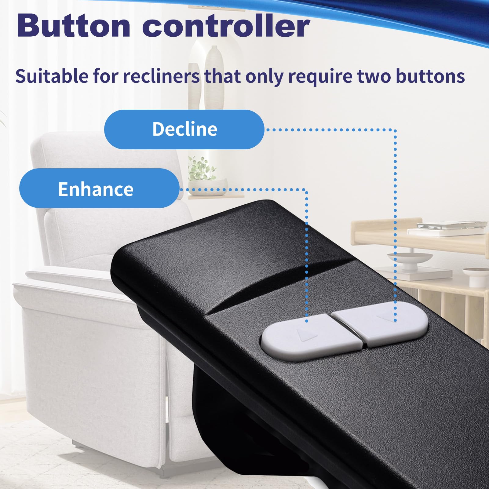 5 Pin Recliner Chair Electric Controller 2M/78Inch Recliner Lift Remote