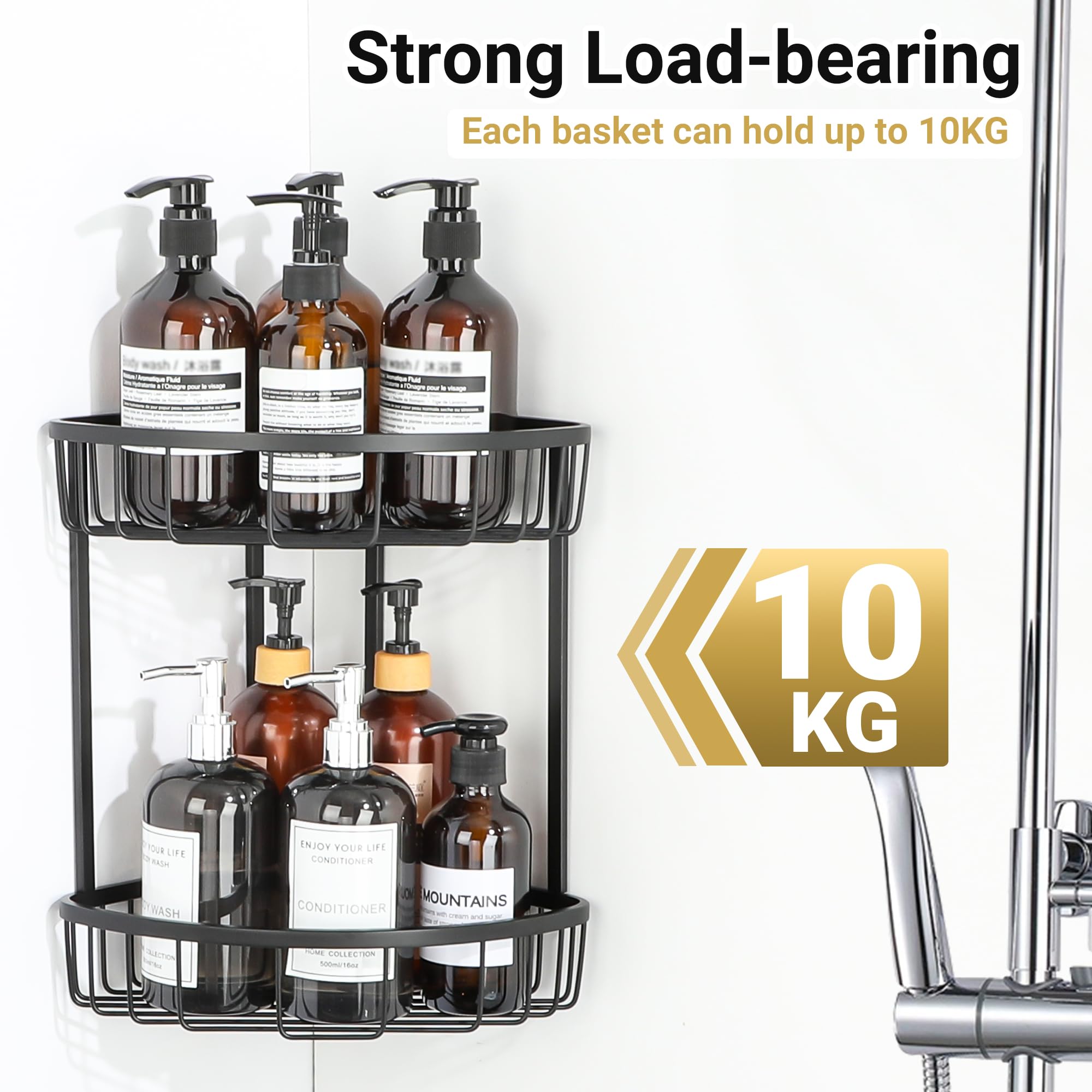 SAYAYO Corner Shower Caddy Bathroom Shower Basket SUS304 Stainless Steel
