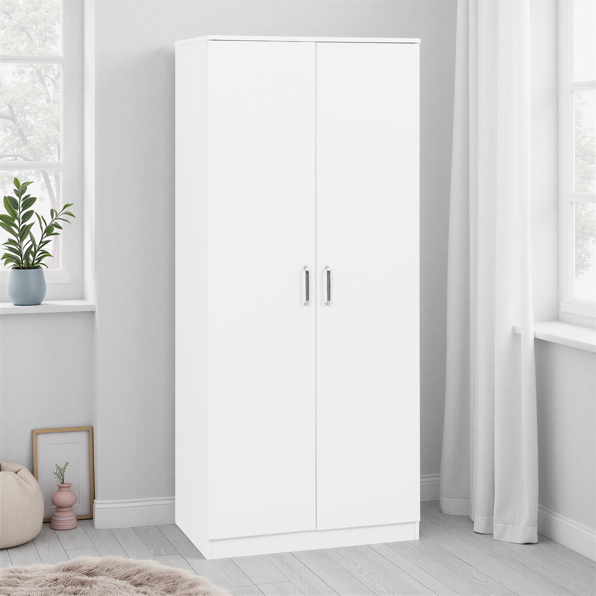 Seconique Dakota 2 Door Wardrobe in White