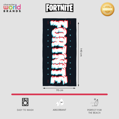 Fortnite Officially Licenced 100% Cotton Towel | Super Soft Feel | Haze Design | Perfect The Home, Bath, Beach & Swimming Pool | Multicoloured