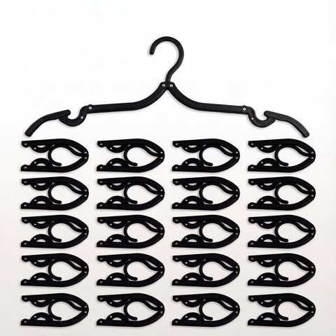 25 Pcs Travel Coat Hangers Adults Portable Folding Plastic Camping Hote