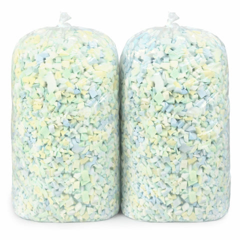 Welacer Multi Color Shredded Memory Foam Filling 4.5KG, Bean Bag Refill