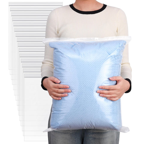 15PCS Large Ziplock Bags Clear Plastic Clothes Storage Bags, 40x50cm
