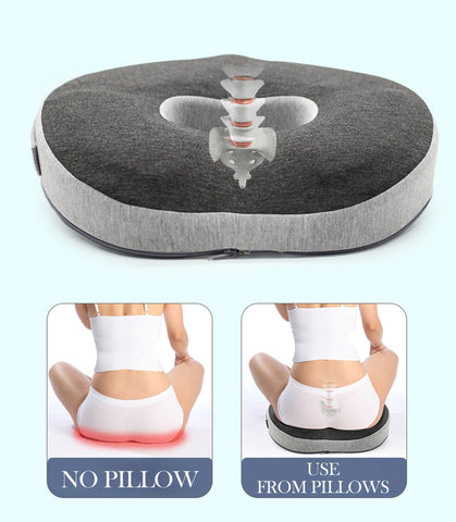 Auoketuo Anti Decubitus Chair Cushion - Orthopedic Donut Cushion for Effective Relief of Hemorrhoids, Prostate, Sciatica and Back Pain