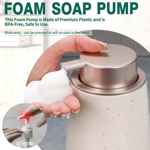 Bosilunlife Hand Soap Dispenser - 12Oz Ceramic Soap Dispenser