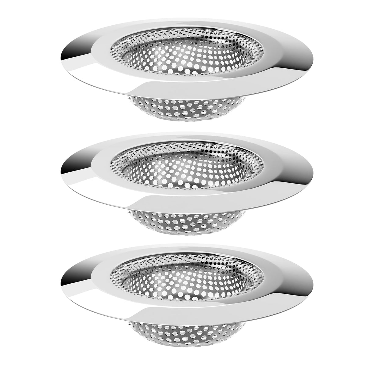 MR.SIGA Bathtub Drain Strainer, Bathroom Sink Drain Strainer, 3 Pack