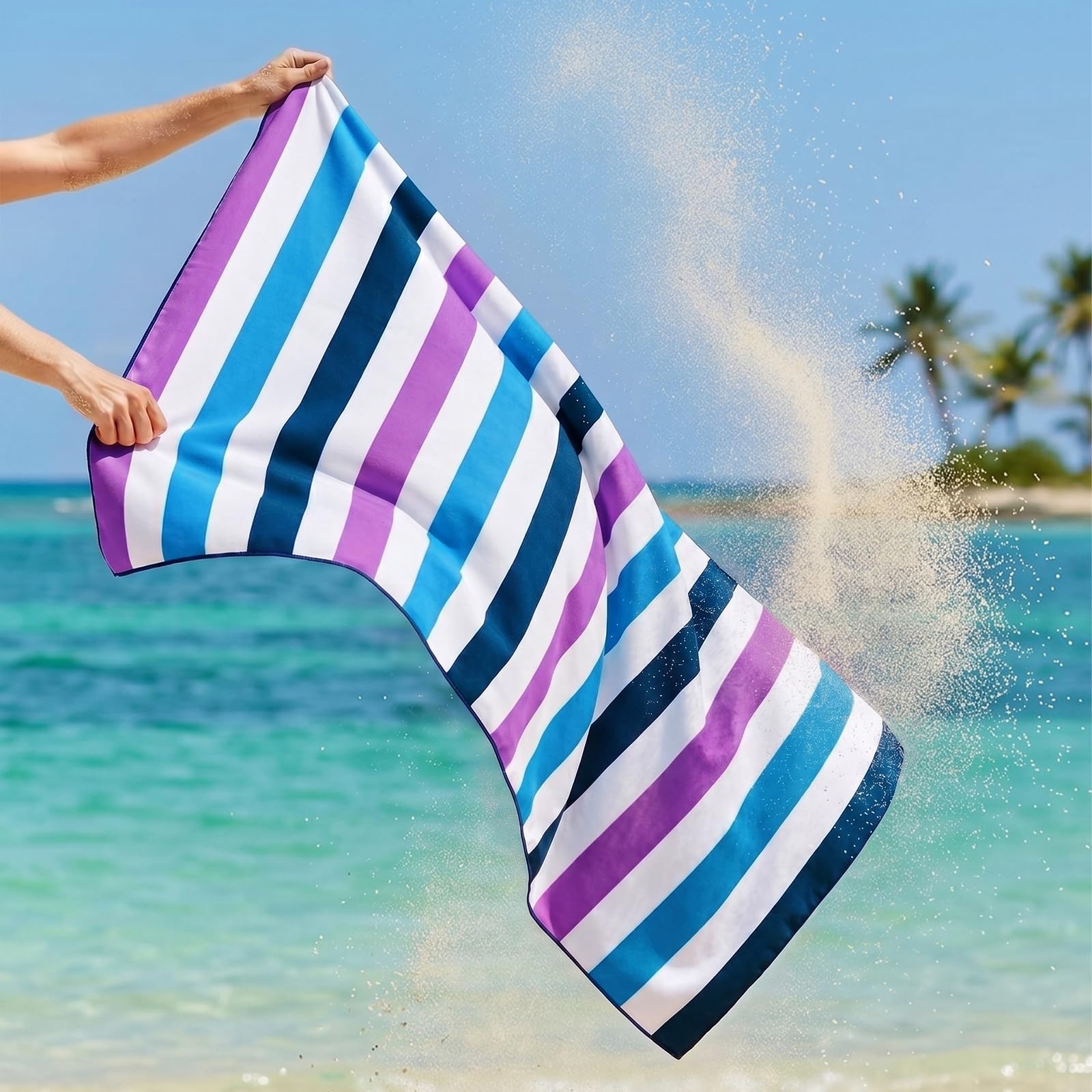 Exclusivo Mezcla Large Microfiber Quick Dry Beach Pool Towel, 152x76 cm