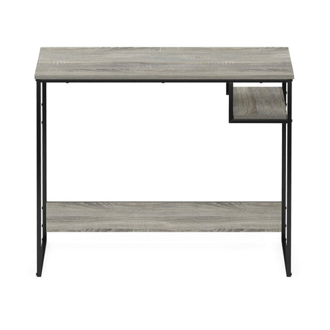 Furinno Moretti Modern Lifestyle Study Desk, Computer Desk, 90 cm (W), French Oak Grey