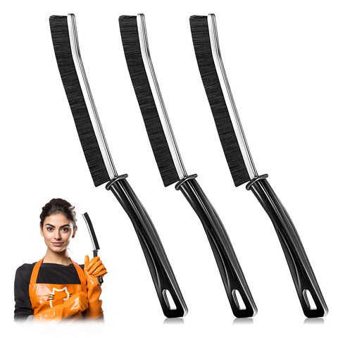 Crevice Cleaning Brush,GWAWG Bathroom Tile Groove Gap Cleaning Brush, Long Handle Narrow Crevice Cleaning Tool