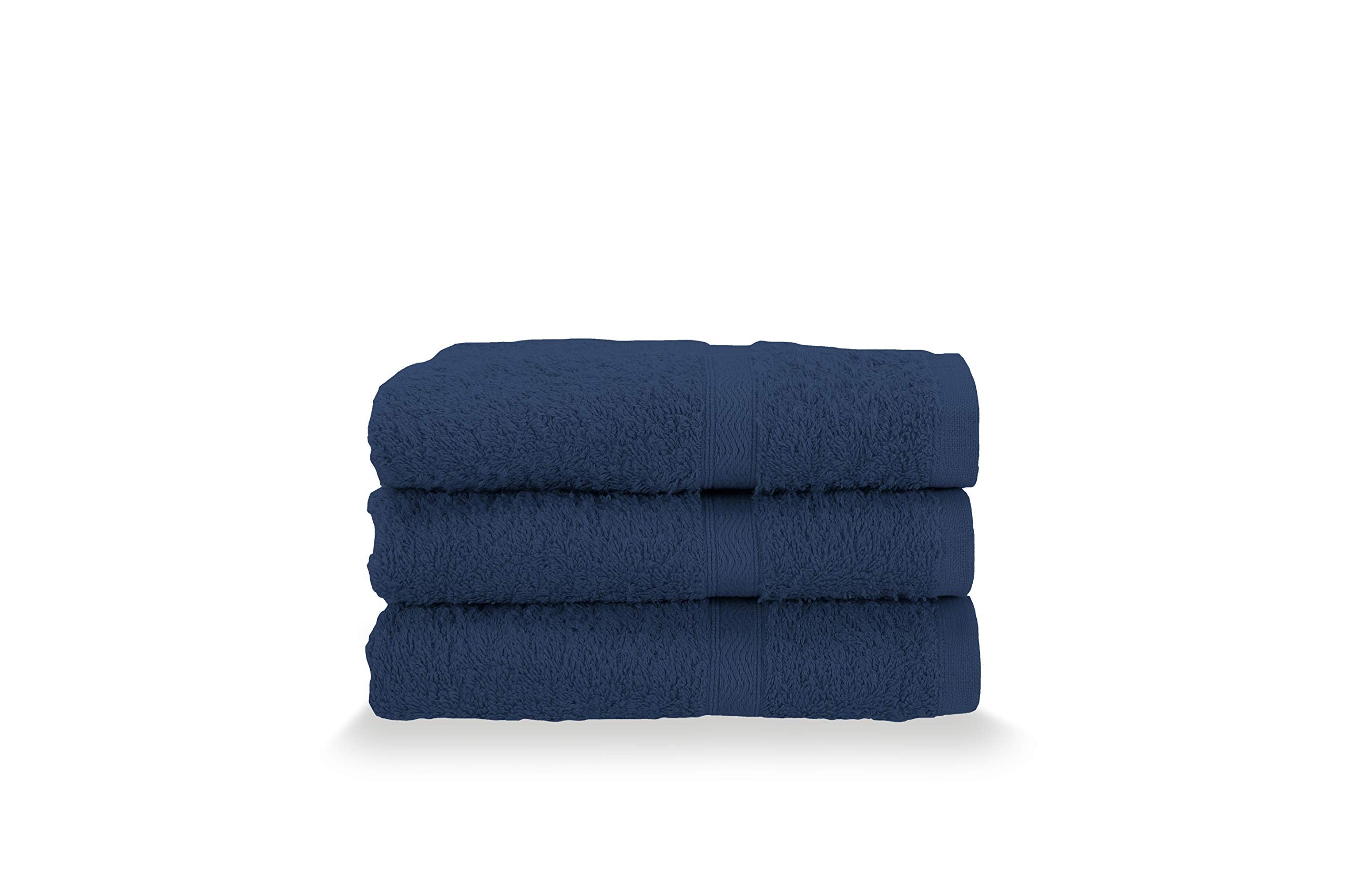 Gabel Guest Towels, Pure Cotton Hydrophilic Sponge, 40 x 60 cm, Blue, Set of 3
