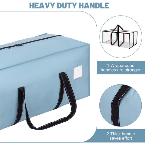 Dntorx 6 Pack 120L Moving Bags and Storage Bag Dorm Moving Essential, Blue