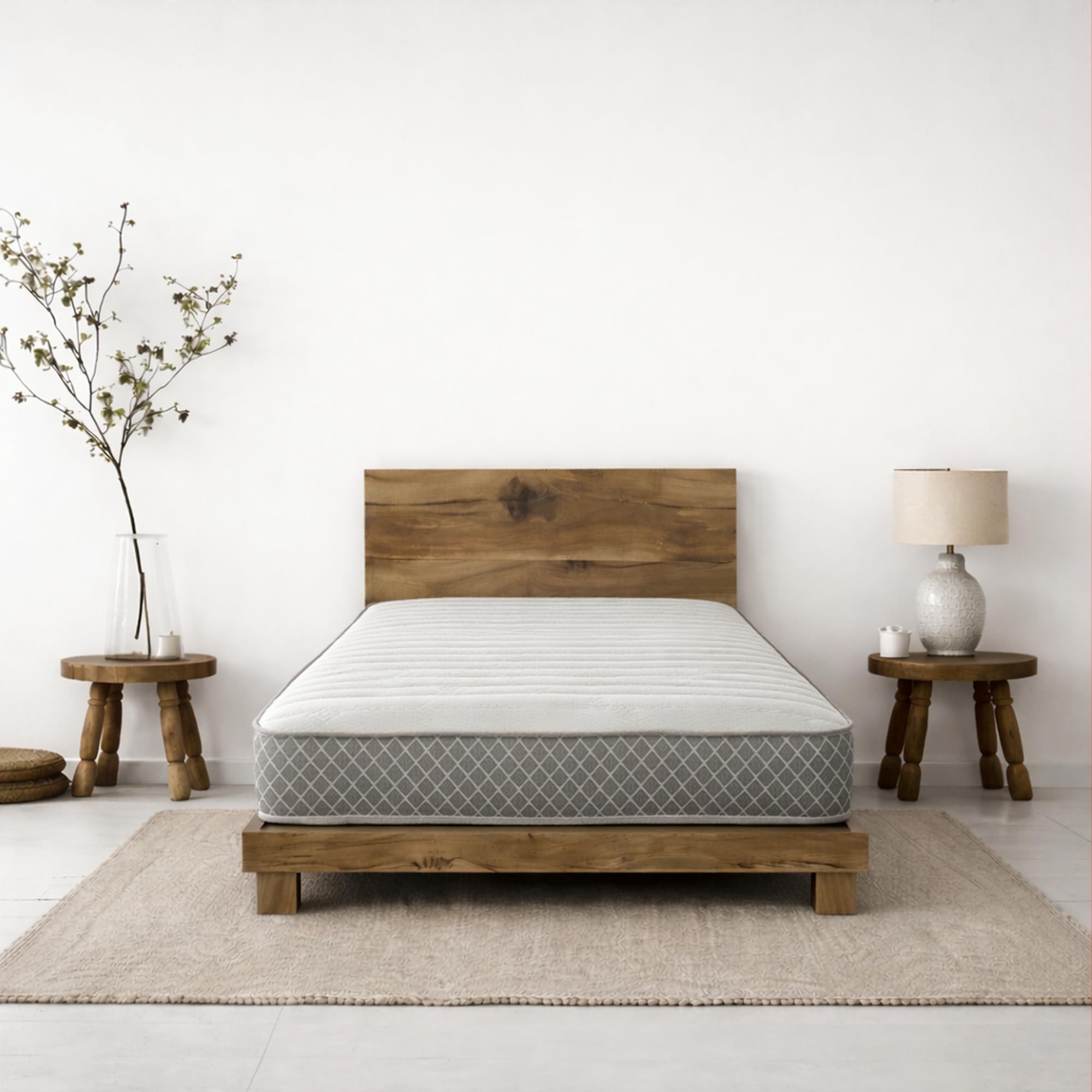 Starlight Beds Nebraska Grey European Single Mattress - 90x200