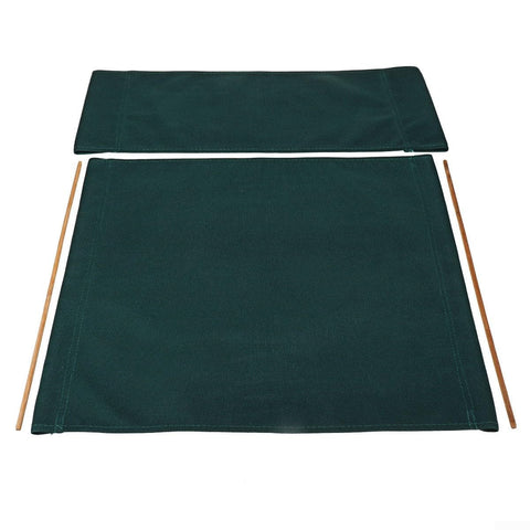 2Pcs Director Chair Covers Movie Chair Canvas Cover Replacement Covers Kit For Folding Director Chair Dark Green 20CmX53cm/53cm X 42Cm