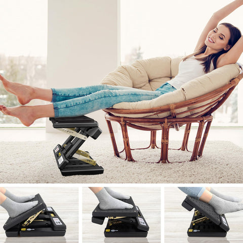 Arejonner Foldable Foot Rest, Computer Foot Rest Under Desk, 12Modes Adjustable Ergonomic for Office, Loading Capacity 80 pounds