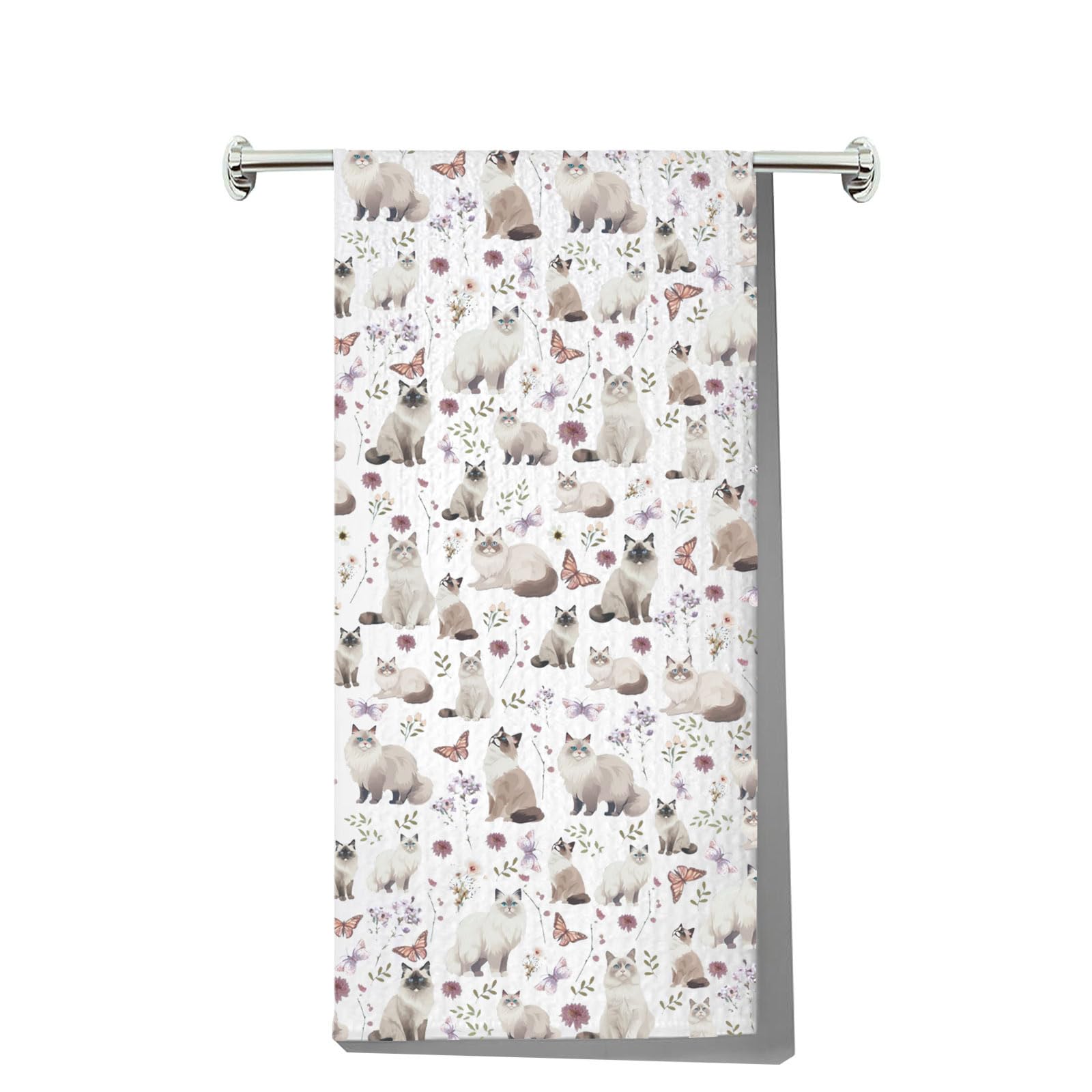 MYSOMY Ragdoll Cat Kitchen Towels Ragdoll Cat Dish Towel Ragdoll Cat Lover Gifts Ragdoll Cat Owner Gift Ragdoll Cat Housewarming Gifts