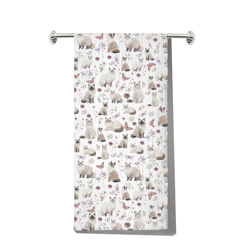MYSOMY Ragdoll Cat Kitchen Towels Ragdoll Cat Dish Towel Ragdoll Cat Lover Gifts Ragdoll Cat Owner Gift Ragdoll Cat Housewarming Gifts