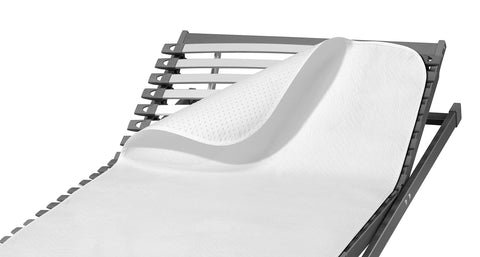 SETEX N450 Mattress Underlay with Grip Pads, Classic Design, White, Polyester, white, 90 x 200 cm
