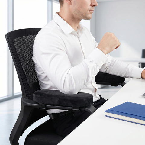 2 Pack Ergonomic Office Chair Armrest Pads, Memory Foam Arm Covers
