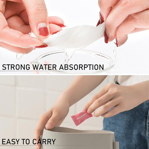 GVSAVY 60pcs Compressed Cotton Towels, Individually Wrapped, Mini Portable Face & Hand Towels for Travel & Beauty Care