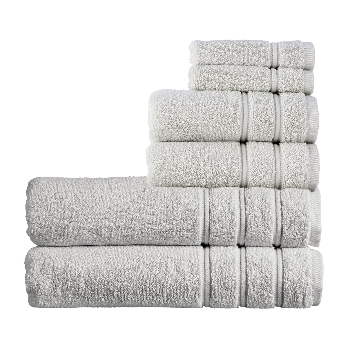 Christy Antalya Bath Sheets Set | 6 Piece | 100% Turkish Cotton | 600GSM | Soft Plush Luxury Towel Set | 2 Bath Sheets 2 Hand Towels 2 Face Cloths
