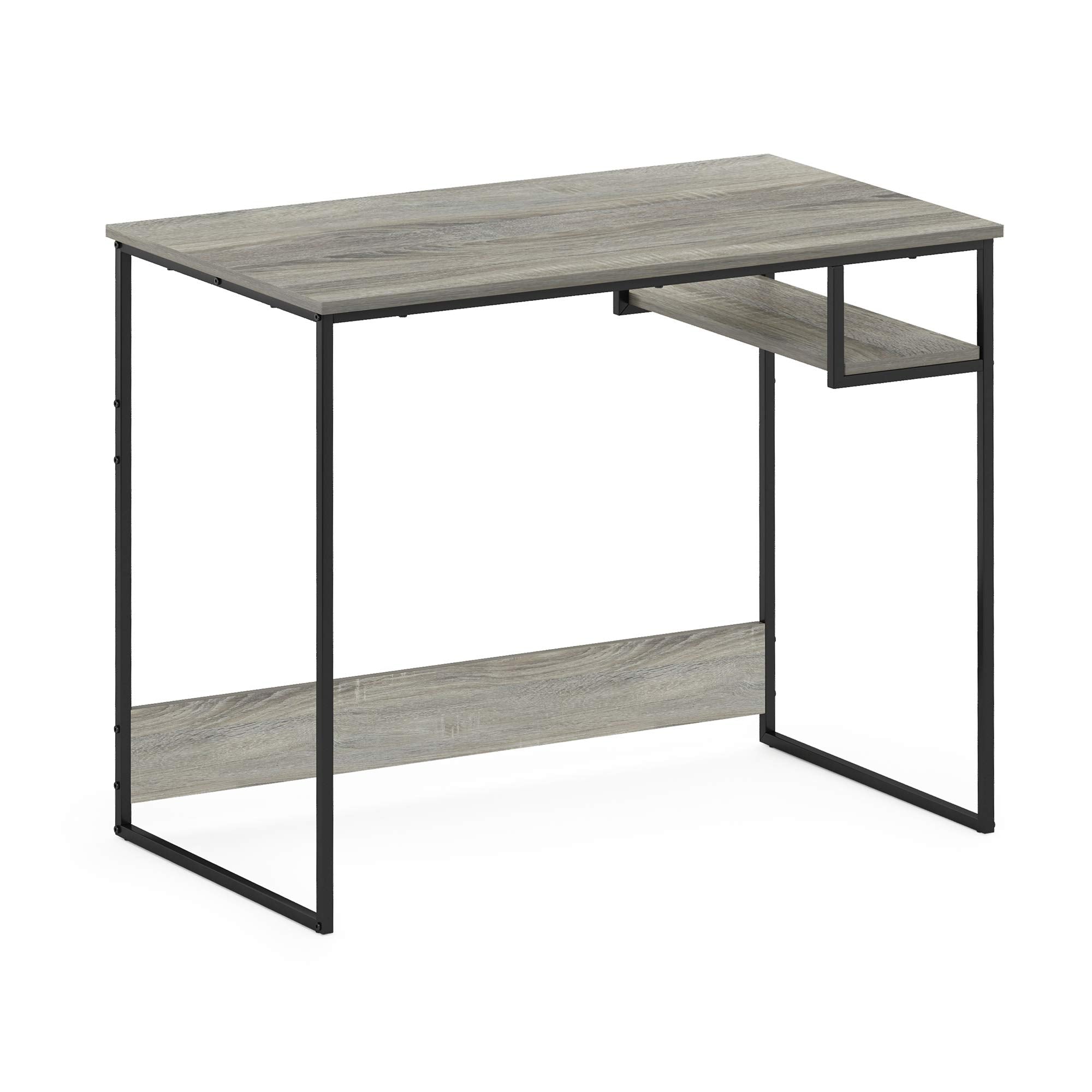 Furinno Moretti Modern Lifestyle Study Desk, Computer Desk, 90 cm (W), French Oak Grey
