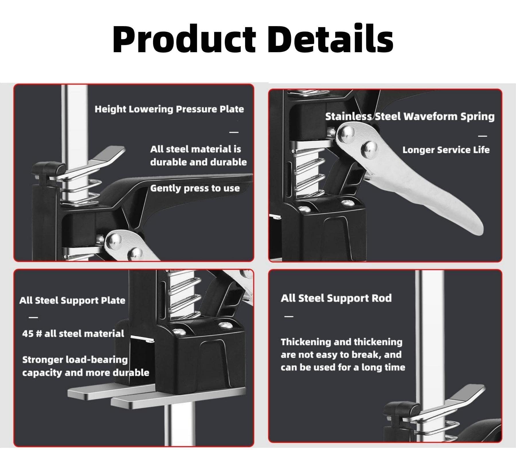 2 Packs Labor Saving Arm Jack, 15.5 Inch Hand Lifting Tool Jack