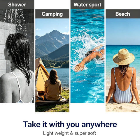 TKLake Extra Large Beach Towel for Adults - Quick Dry Microfibre Printed Beach Towels - Super Absorbent Beach Towel for Swim (140 x 70 cm) Soft