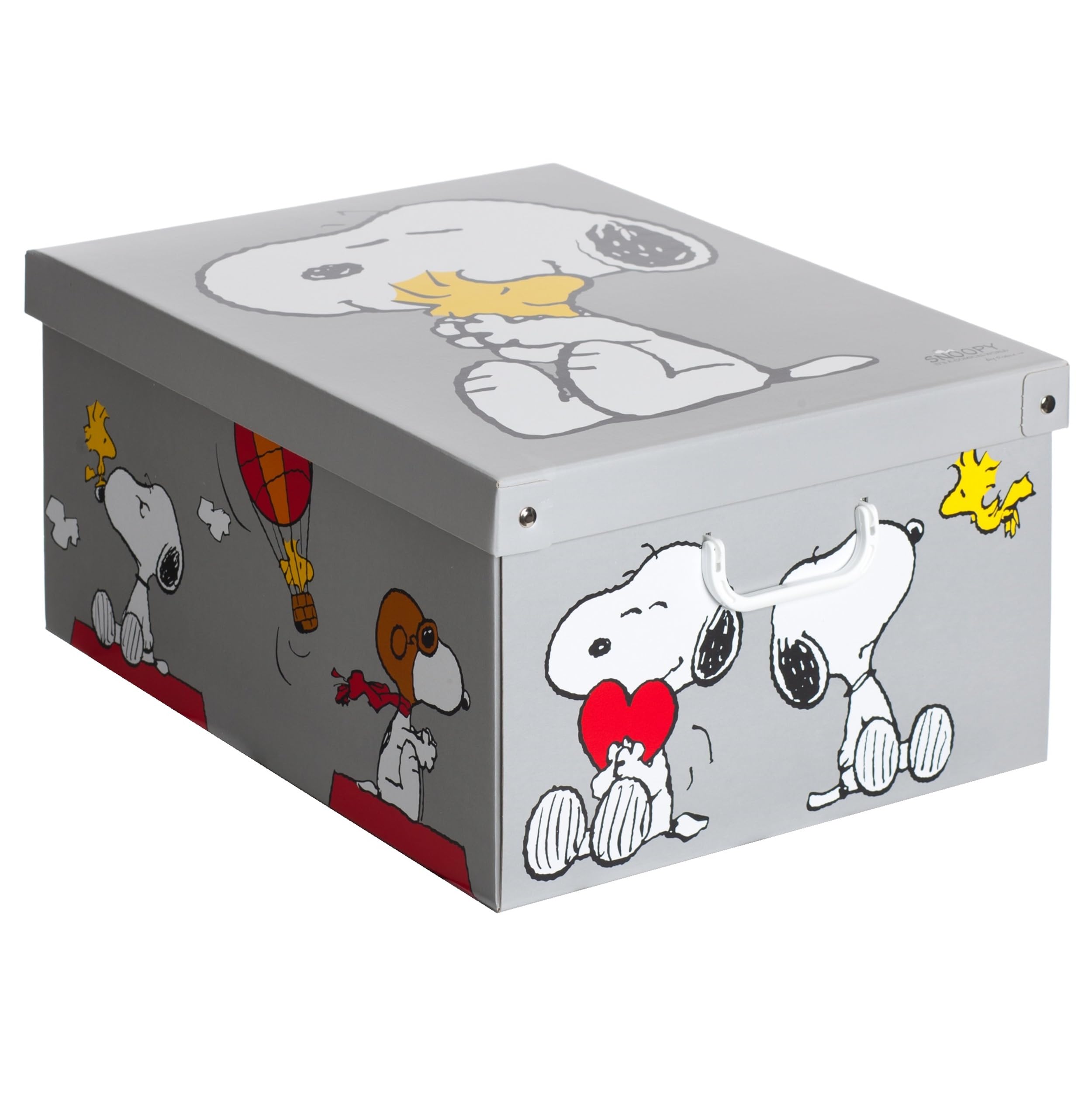 Lavatelli Set of 6 Cardboard Storage Boxes with Lid Snoopy 39x50x24cm