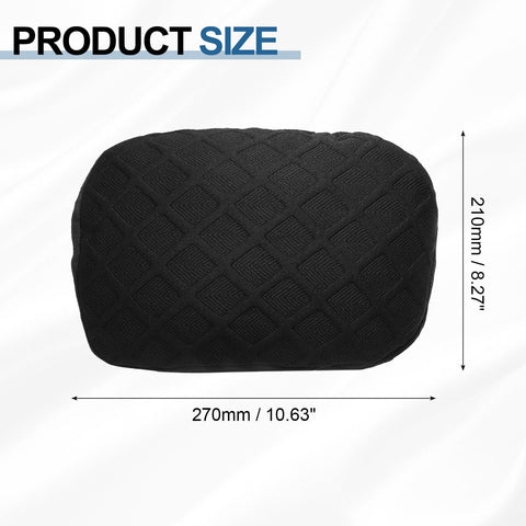 sourcing map Office Chair Pillow Cover, Office Chair Headrest Attachment Mesh Removable Headrest Protector for Home Desk Computer Chairs, Black