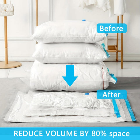 Vacuum Storage Bags - 4 Pack 100X130CM Extra Large Reusable Strong Space Saver Compression Bags