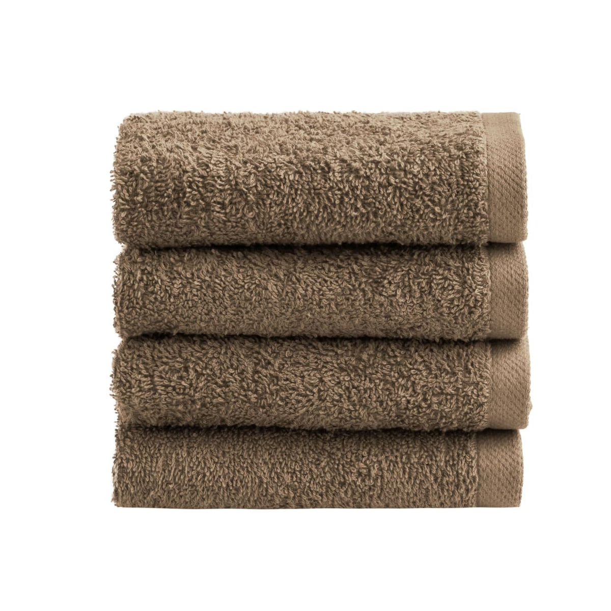 NELLA BIAGINI Minerva Bath Towels 30 x 30 cm, Set of 4, 100% Pure Terry Cotton, 420 g/m², Soft, Absorbent, Practical, Durable, Solid Colour