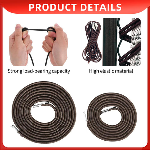 Tholire Universal Zero Gravity Chair Replacement Cord Kit - 4 Pack Elastic Repair Straps for Outdoor Recliners, Sun Loungers, and Anti-Gravity Chairs