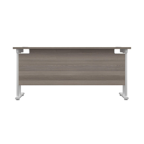 Office Hippo Heavy Duty Rectangular Cantilever Office Desk, Home Office Desk, Office Table, Integrated Cable Ports, PC Desk For Office or Home