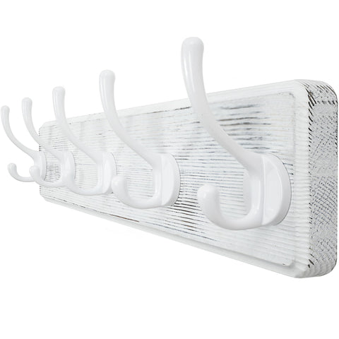 WEBI Coat Rack Wall Mount,Coat Hooks Wall Mounted,16’’ Hole to Hole,Large Coat Hanger Wall Hook Rack,5 Hooks for Hanging