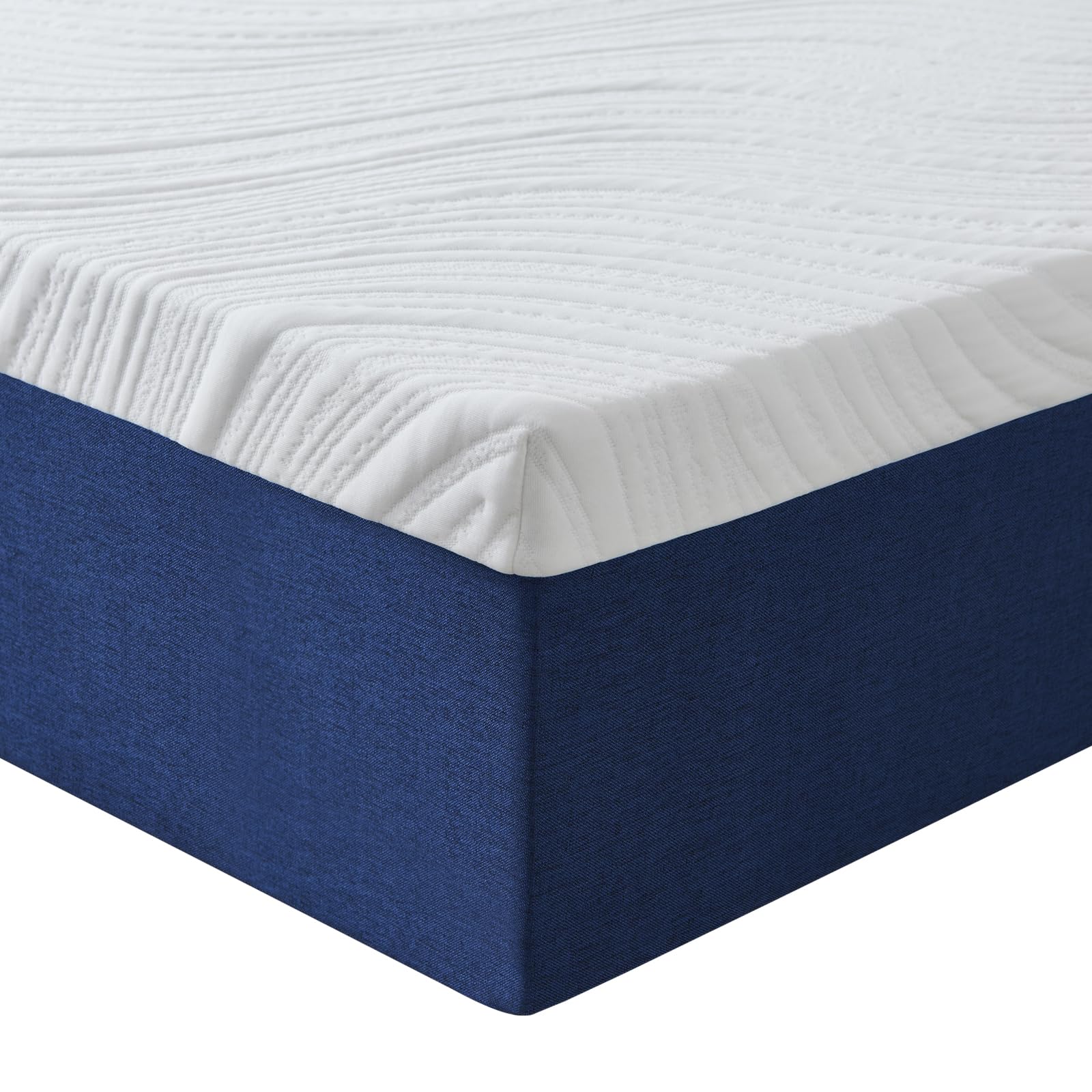 Hiimgo King Mattress Memory Foam - Orthopaedic Medium Firm Support, Breathable Carved Knitted Cover for Back Pain & Pressure Relief (200x150x20cm)