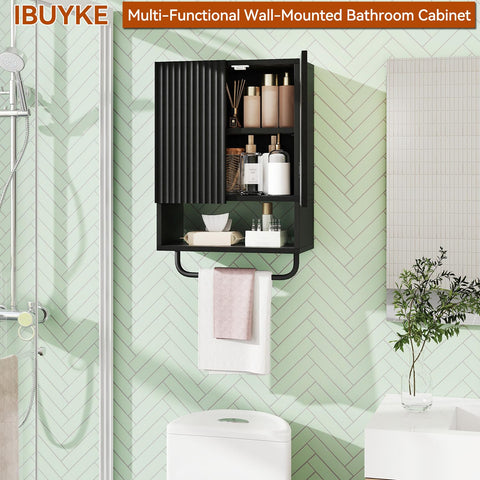 IBUYKE Bathroom Wall Cabinet Storage Cabinet Cupboard WBS003B