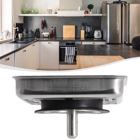 SPORTARC Square Kitchen Sink Strainer, Stainless Steel Kitchen Sink Strainer Drainer, Sink Anti-Blocking Mesh Stopper Basket Strainer Waste Plug