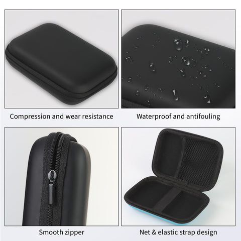 Set of 4 Card Boxes - Portable Case for 600+ Cards, Holds UNO, SKYJO, Phase 10, Cards Against Humanity