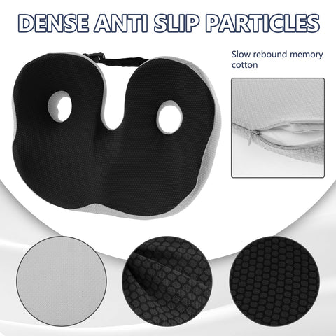 Coccyx Cushion for Tailbone Pain, Adjustable Memory Foam Non-Slip Seat Pads, Ergonomic Seat Cushion, Coccyx Pain Relief Cushion for Office Chair