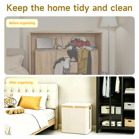 Toilet Roll Storage Box with Lid, Toilet Roll Basket, Storage Basket