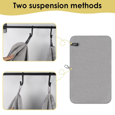 VIVOTE 2 Pack Kitchen Hand Towel with Lanyard Hand Towels for Bathroom