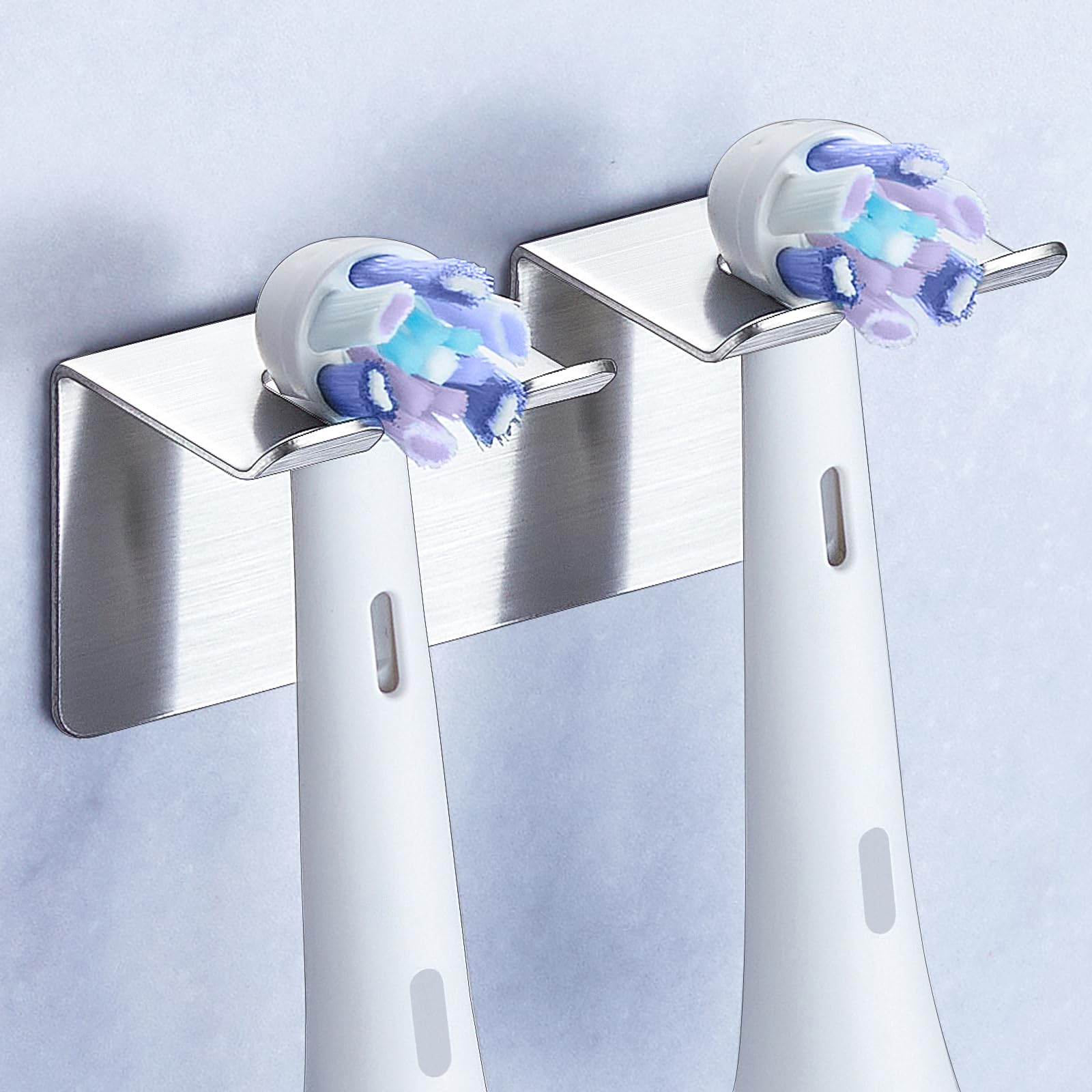 YAYINLI Electric Toothbrush Head Holder, Toothbrush Holder Wall Mounted Non Screw, Anti-Rust Toothbrush Holders for Bathroom
