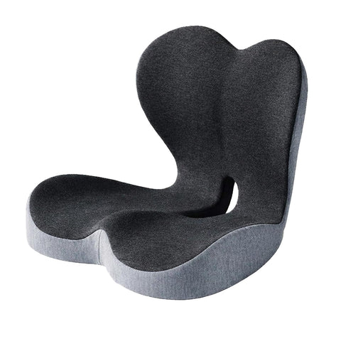 WHOCRAZY Memory Foam Seat Cushion for Office Chair & Car Seat, Ergonomic Coccyx Cushion for Tailbone & Sciatica Pain Relief
