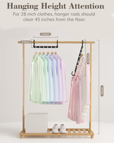 Latoxcaa Space Saving Hangers for Clothes, 8 Pcs Magic Hangers with 6 Holes & 360° Swivel, Wardrobe Organiser Hanger Hooks, Sturdy for Heavy Clothes