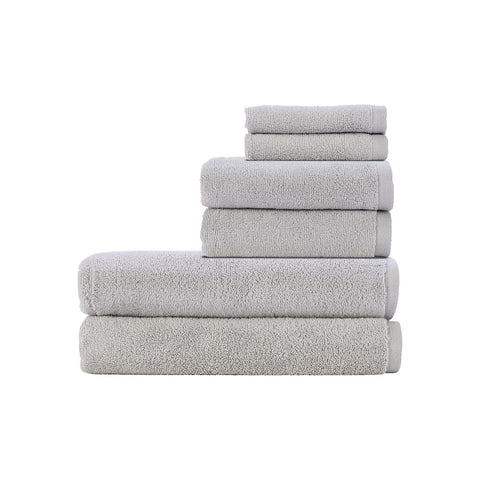 Christy Cirrus Bath Sheets Set | 6 Pieces | 2 Face 2 Hand 2 Bath Sheets | Quick Dry | Super Soft and Fluffy | Lightweight Bathroom Shower Towels
