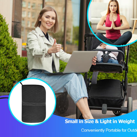 SeoTin Foldable Gel Seat Cushion for Travel, Portable Chair Cushion for Camping, Honeycomb Seat Cushion