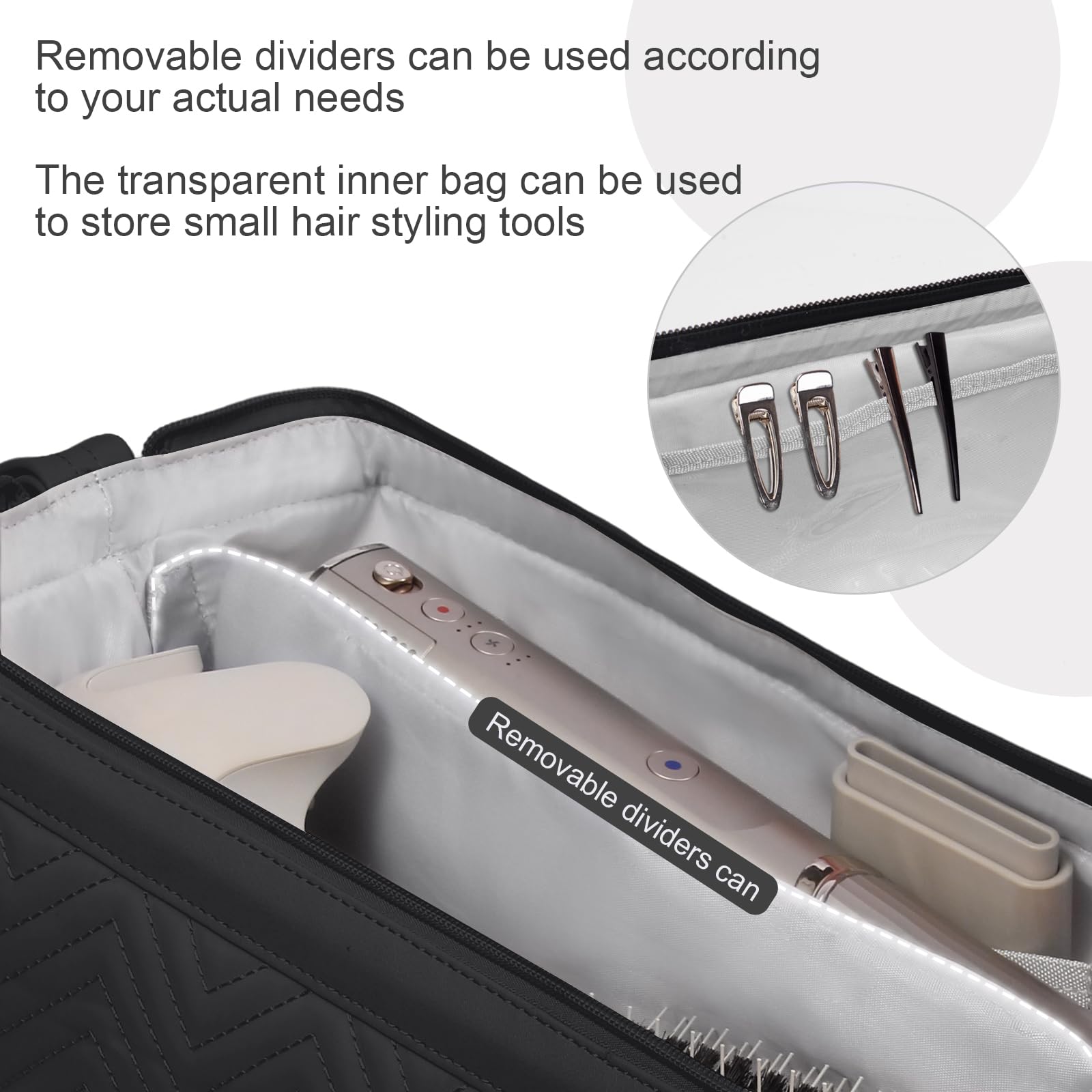 GENCAN Travel Case Compatible with Shark Flexstyle Black