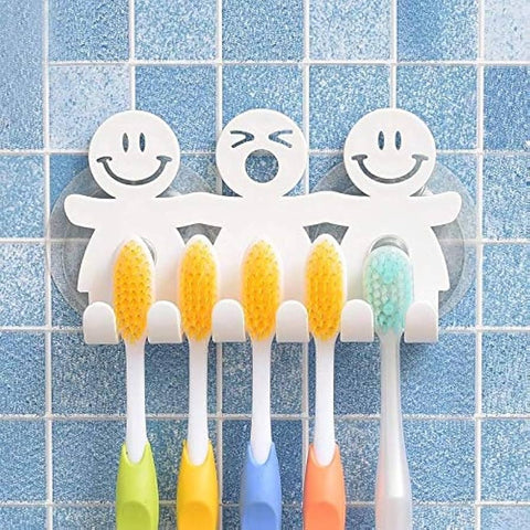 PSL Cute Toothbrush Holders Hooks with Suction Cup Tooth Brush Holder Bathroom Sucker Toothbrush Holder
