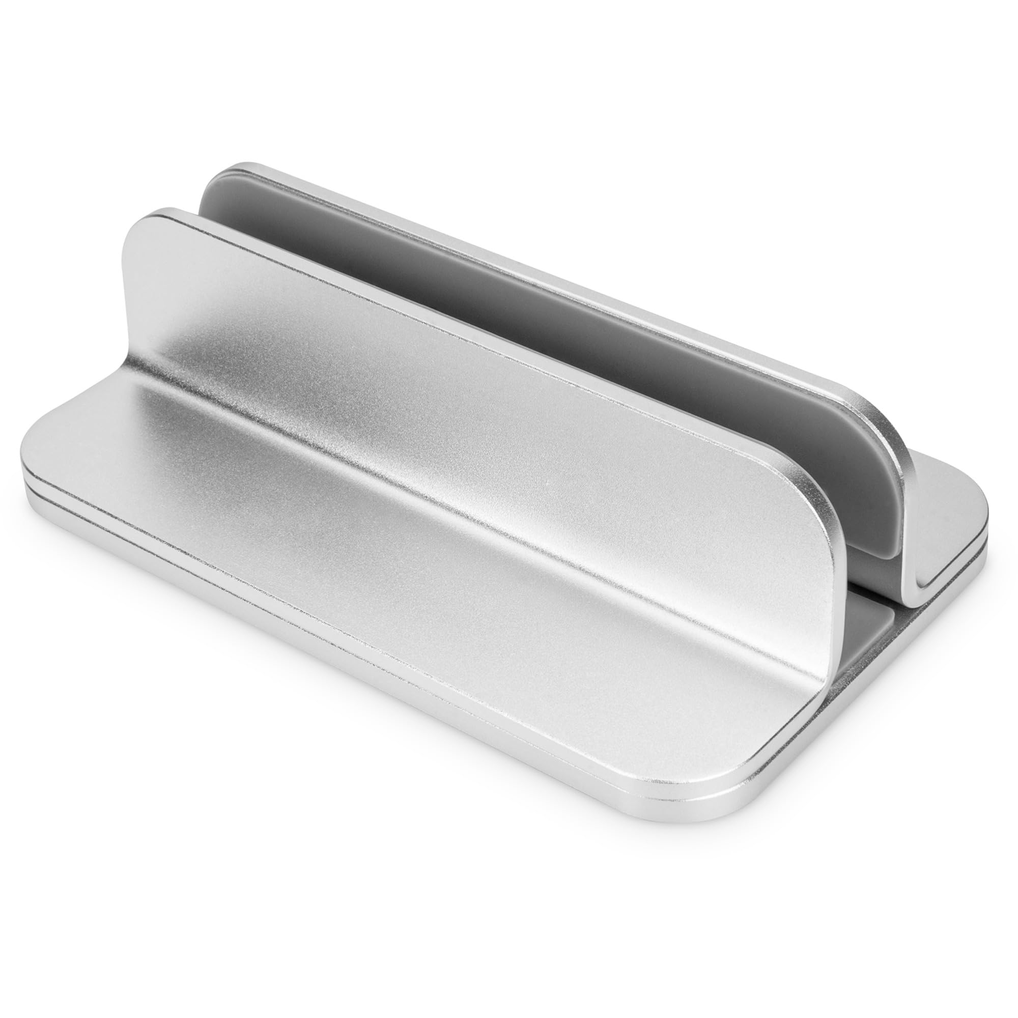 Digitus vertical notebook stand - variable size 7.7-40 mm - anti-slip pads - silicone pads inside - timeless aluminium design - 10kg load capacity